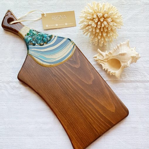 Piece 35 - handpoured epoxy resin wall artwork by Zora