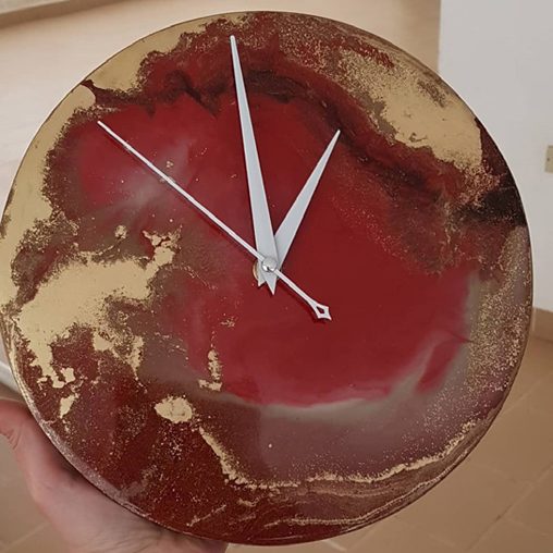 Piece 49 - handpoured epoxy resin wall artwork by Zora